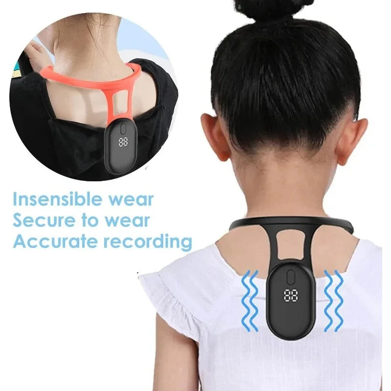 Ultrasonic Neck Instrument Portable Lymphatic Soothing Body Sculpting Neck Massager Intelligent LCD Sitting Posture Reminder