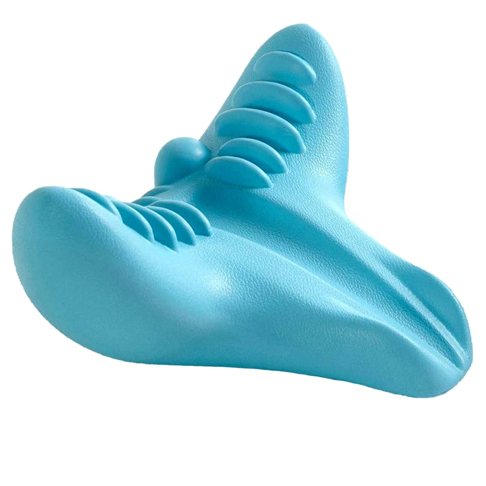 Cervical Chiropractic Traction Pillow Device Neck Shoulder Stretcher Massager Relaxer for Pain Relief Cervical Spine Alignment